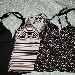 3 Victoria Secret Tankini tops all size large
